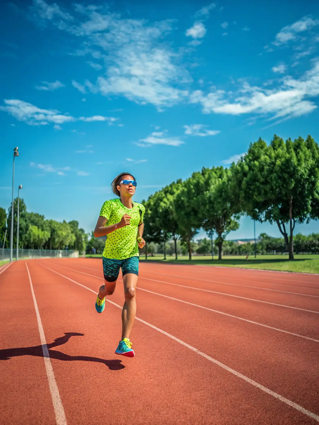 A person overcoming an obstacle during a sports activity, showcasing determination and resilience, with a focus on their focused expression and body language.